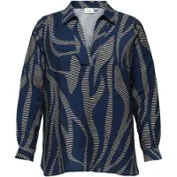 ONLY Carmakoma Chemisier 'CARFANNIL' bleu nuit / pierre
