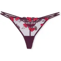 Etam String aubergine / rose foncé / rouge