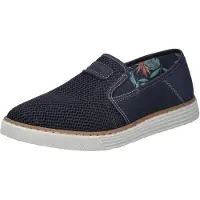 Rieker Chaussure basse beige / bleu foncé / blanc