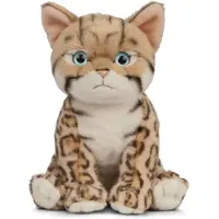 Living Nature Peluche chaton du Bengale 16cm Doudou chat