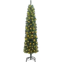 vidaXL Sapin de Noël artificiel Vert 240 cm PVC et acier et plastique