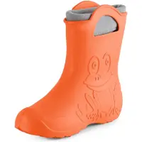 Ladeheid Femme Bottes de pluie légères en caoutchouc Eva doublées LA-CA-12 (Orange (151c), 40/41 EU)
