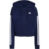 Adidas Essentials 3 Stripes French Terry Full Zip Sweatshirt Bleu M Femme
