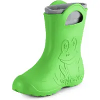 Ladeheid Femmes plumeuses Eva Bottes de pluie fourrées LA-CA-12 (Vert, 36/37 UE)