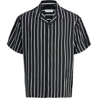 Jack & Jones Jeff Resort Plus Size Short Sleeve Shirt Noir 7XL / Regular Homme