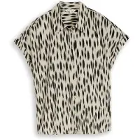 Tom Tailor Chemisier beige / beige clair / noir