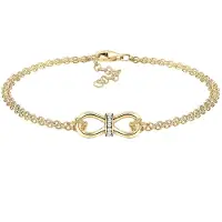 Elli Bracelet 'Infinity' or / transparent