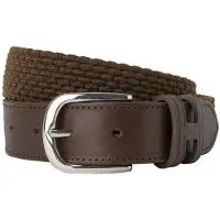 Hackett London pour homme. HM413225 Ceinture en cuir parachute marron (XL), Casuel, Polyester