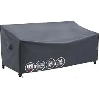 OEM Housse de banc de jardin imperméable - résistante aux intempéries - 2 places - grise