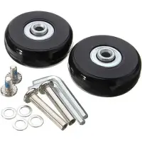 OEM Bagagewielen Set - Roues de réserve pour valises - Avec essieux - Kofferwheels noir 50x18