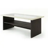 Feldmann-Wohnen Table basse / table de salon 120 x 60 cm, wengé / bouleau / table d'appoint