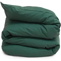 Erlich Textil Housse de couette 'Finn' vert foncé