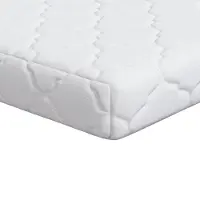 vidaXL Matelas blanc 70 x 140 cm en tissu jacquard