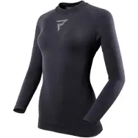 Rebelhorn Chemise de sport manches longues Freeze 2 pour femmes, noire, taille L