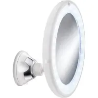 Kleine wolke Miroir cosmétique Flexy avec LED et grossissement 5x, blanc, 10462916