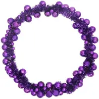 vidaXL Guirlande de Boules de Noël Lilas 186 cm Polystyrène