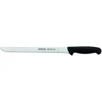 Arcos Couteau à jambon 2900 - Prof 293925 en acier inoxydable Nitrum et mangue lame ergonomique en polypropylène noir et 28 cm de lame, vitrine