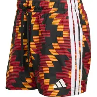 Adidas Boardshorts 'Football-Inspired Graphic Swim Shorts' jaune / rouge / noir
