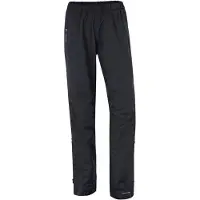 Vaude Women's Fluid Full-Zip Pants, pantalon de pluie, femme, noir