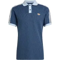 Adidas Originals Waffle Short Sleeve Polo Bleu M Homme