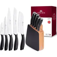 Gerlach G02-0981M-ZENB-05PU-S2S1-01 Set de couteaux de Loft Bloc cuisine-G02-0981M-ZENB-05PU-S2S1-01, Acier inoxydable