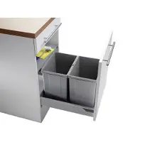 NABER Pullboy Vario 45 2. Collecteur de déchets, aluminium gris. - Poubelle