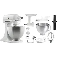KitchenAid 5K45SSEWH, blanc, 4,28L