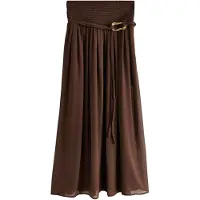 Next Jupe marron / or