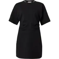 Calvin Klein Jeans Robe 'Milano Draped' noir / blanc