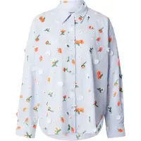 Essentiel Antwerp Chemisier 'Jimena' vert gazon / mandarine / blanc / blanc cassé