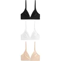 Next Soutien-gorge beige clair / noir / blanc