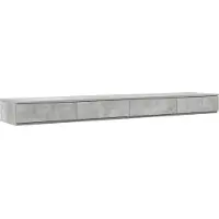 vidaXL Tiroirs de lit avec tiroir Gris béton 180 x 36.5 x 16.5 cm