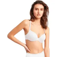 Gisela Classic Continuous Cup Recycled Microfiber Bra Blanc 100 / C Femme