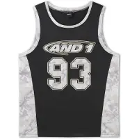 AND1 T-Shirt '93 Airtex' gris / noir / blanc