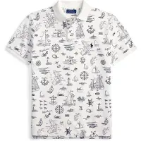 Ralph Lauren T-Shirt bleu marine / blanc