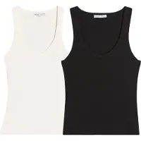 Bershka Haut noir / blanc