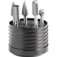 PFERD Jeu de fraises sur tige HM Ø de la tige 6 mm 5 pièces carbure MX NCC boîte plastique stable