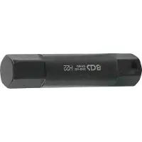 Bgs 5246-H22 Embout à six pans creux, 100 mm de long, 22 mm, 22 mm 6 pans