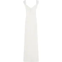 Bershka Robe d’été blanc cassé