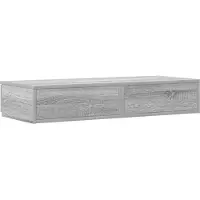 vidaXL Tiroirs de lit avec tiroir Sonoma gris 90 x 36.5 x 16.5 cm