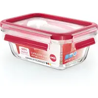EMSA ClipClose Glass boîte de conservation en verre, 450 ml