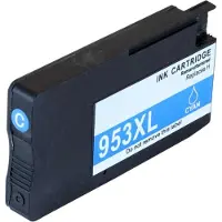 Peach Compatible avec la cartouche d'encre cyan 953XL (F6U16AE) pour HP