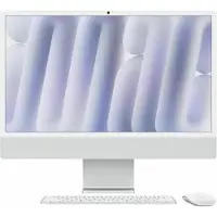Apple iMac 24 Pouces M4 (CPU 10 Cœurs/GPU 10 Cœurs) 16 Go/256 Go Argent AZERTY
