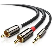 UGREEN 10590 câble audio 3 m 2 x RCA 3,5mm Noir