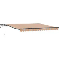 Syfax Auvent Rétractable Multicolore 450 ×350 cm tissu