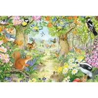 Schmidt Spiele 56370 Puzzle Animaux dans la forêt - 100 pièces