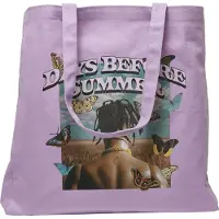 Mister tee Cabas 'Days Before Summer' turquoise / marron / violet / noir