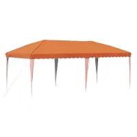 Syfax Tente de fête pop-up 575 x 290 x 245 cm Orange