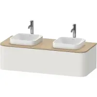 Duravit Happy D.2 Plus Meuble sous-vasque sur console suspendu, 1300x550 mm, 1 tiroir, pour vasque à poser, HP4943B3939