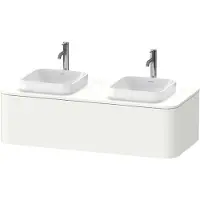 Duravit Happy D.2 Plus Meuble sous-vasque sur console suspendu, 1300x550 mm, 1 tiroir, pour vasque à poser, HP4943B3636